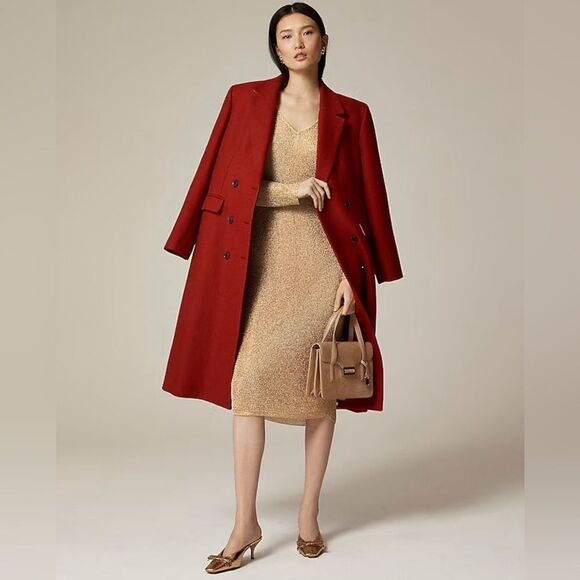 NWT J CREW Collection sheer metallic sweater-dress - Picture 2 of 8